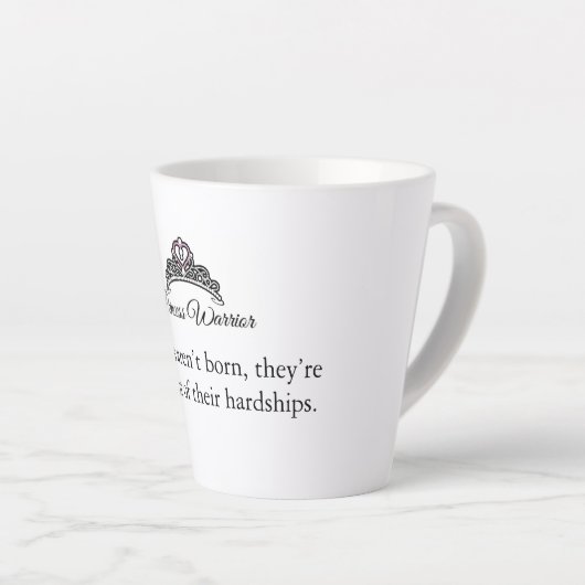 Princess Warrior 12 oz Latte Mug (Angle droit)