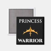 Princess Warrior Black Magnet (Recto/Verso)