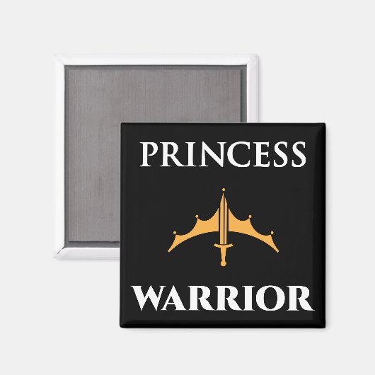 Princess Warrior Black Magnet (Recto/Verso)