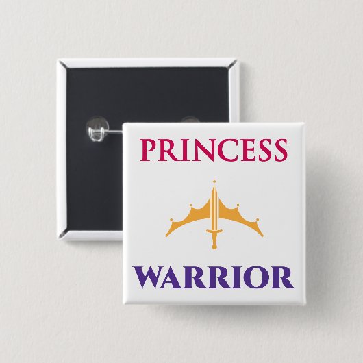 Princess Warrior Button (Voorkant /achterkant)