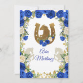 Princess White Navy Rozen Charra 15 Uitnodiging 2 (Achterkant)