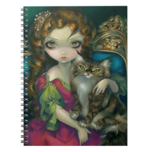 "Princess with a Maine Coon Cat"-laptop Notitieboek
