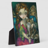 "Princess with a Maine Coon Cat" Plaque (Côté)