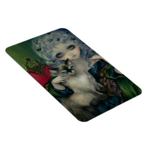 "Princess with a Ragdoll Cat" Flex Magnet Magneet