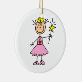 Princess with Wand Keramisch Ornament (Rechts)
