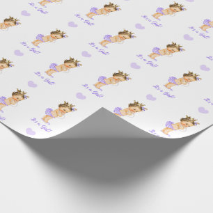 Princess Wrapping Paper ( kroonpapier en parels) Cadeaupapier
