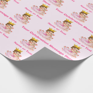 Princess Wrapping Paper, uw locatie en naam Cadeaupapier