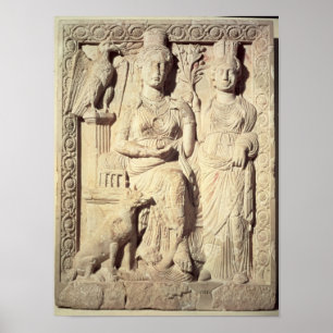 Princess Zenobia en een vrouw metgezel Poster