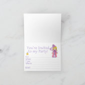 Princesse 5e anniversaire Invitations (Intérieur)