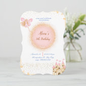 Princesse À Prink Invitation Anniversaire (Debout devant)