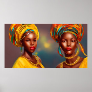 princesse africaine femmes or bijoux 3 poster