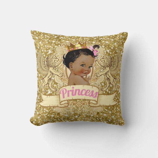 Princesse africaine Pink et coussin de parties (Recto)