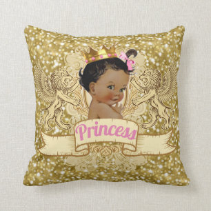 Princesse africaine Pink et coussin de parties