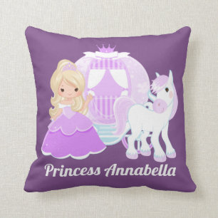 Princesse ajouter nom filles maison décor coussin