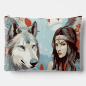 Princesse Amérindienne, Sac Accessoire Loup (Recto)