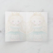 Princesse, Anniversaire, Petite Carte Graphique (Intérieur)