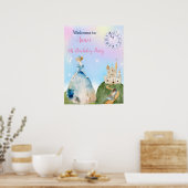 Princesse Anniversaire Poster d'accueil pour enfan (Cuisine)