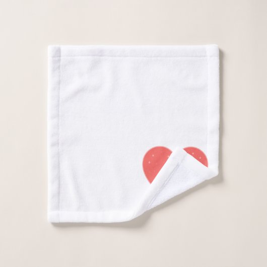 Princesse aux Coeurs Ensemble de serviettes de bai (Gant de toilette)