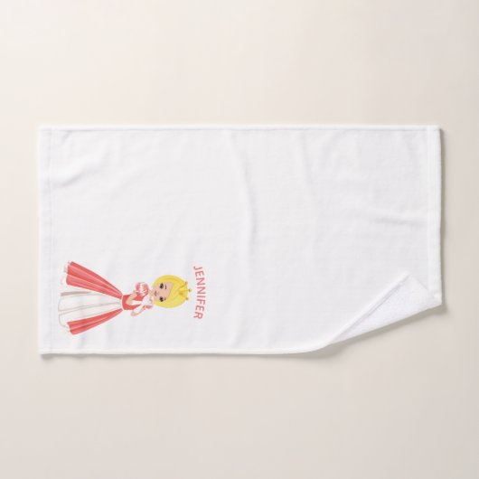 Princesse aux Coeurs Ensemble de serviettes de bai (Serviette à main)