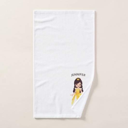 Princesse aux couronnes Ensemble de serviettes de  (Serviette à main)