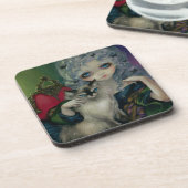 "Princesse avec des dessous de verre d'un chat de (Côté gauche)