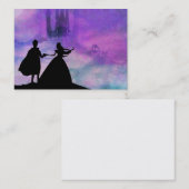princesse avec le prince carte de visite (Devant / Derrière)