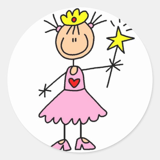 Princesse Avec Sticker À Baguette (Devant)