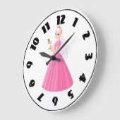 Princesse avec une horloge à rose (Angle)