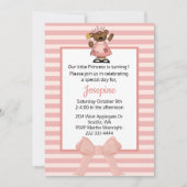 Princesse Baby Girl First Birthday Invitation (Devant)