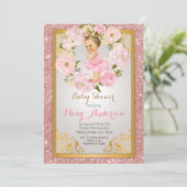 Princesse Baby shower Invitation (Debout devant)