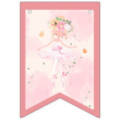 Princesse Ballerina Bannière de fête d'anniversair (Premier drapeau)