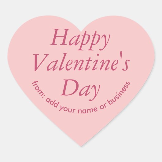 Princesse Beauty Coeur Rose Sticker de Valentine (Devant)