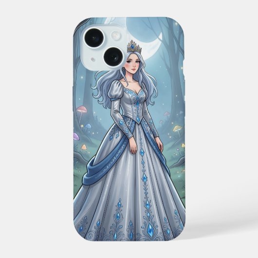 Princesse bleu argent dans la forêt (Verso)