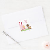 Princesse Blonde mignonne et Stickers PIrate (Enveloppe)