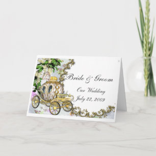 Princesse Carriage Faire-part de mariage