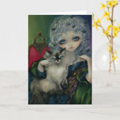 "Princesse carte de voeux avec de Ragdoll d'un (Fleur jaune)