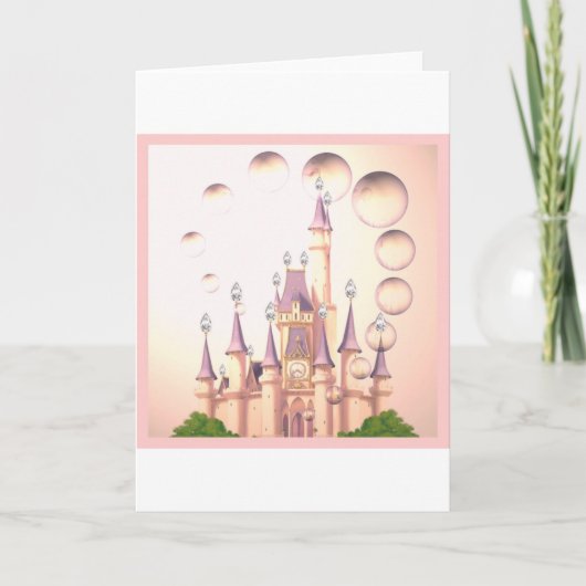 Princesse Castle Birthday Invitations de petite (Devant)