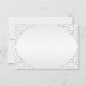 Princesse Coach de bébé et Merci de blanc de roses (Dos)