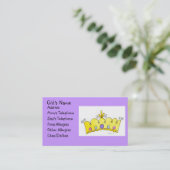 Princesse Crown - carte de petites filles (Debout devant)