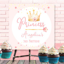 Princesse Crown Rose Petite fille Anniversaire