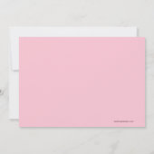 Princesse Dance Birthday Invitation (Dos)