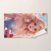 princesse d'anniversaire (Serviette à main)