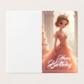 Princesse d'anniversaire dans une robe rose rêveus (Outside Unfolded)