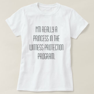 Princesse dans le T-shirt de programme de