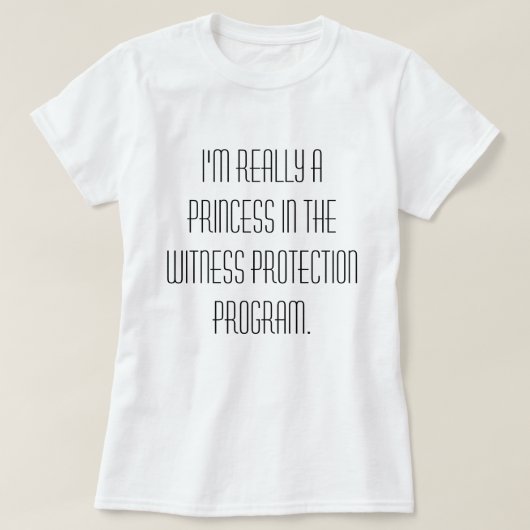 Princesse dans le T-shirt de programme de (Design devant)