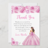 Princesse dans un Merci Quinceanera rose clair (Devant)