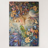 Princesse de conte de fées et grenouille puzzle 10 (Vertical)