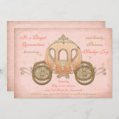 Princesse de corail Quinceanera Invitations de (Devant / Derrière)