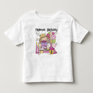 Princesse de fête 3e anniversaire Tshirts et cadea