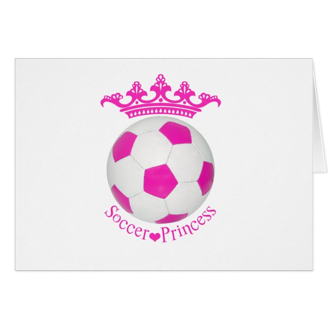 Princesse de football, balle de football rose (Devant horizontal)